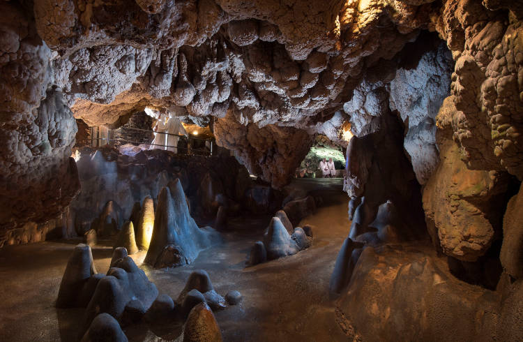 Inside the Grotta Giusti Natural Thermal Spa